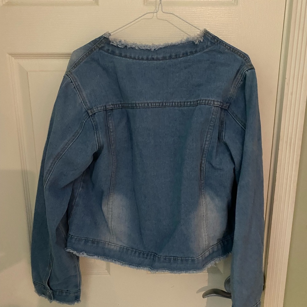 Unique Sparkley Jean Jacket - Picture 2 of 3